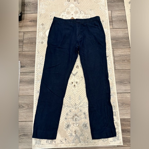 VINCE Griffith Slim Fit Chino Pant Navy Blue Sz 34 - Picture 4 of 9